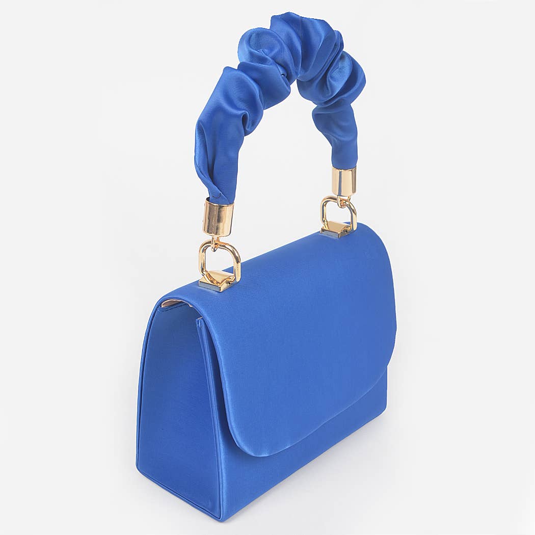 Nylon Wrinkle Handle Crossbody Bag