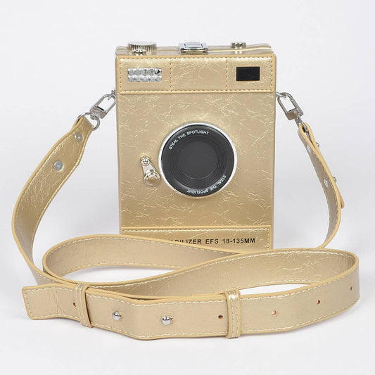 Faux Leather Camera Novelty Bag