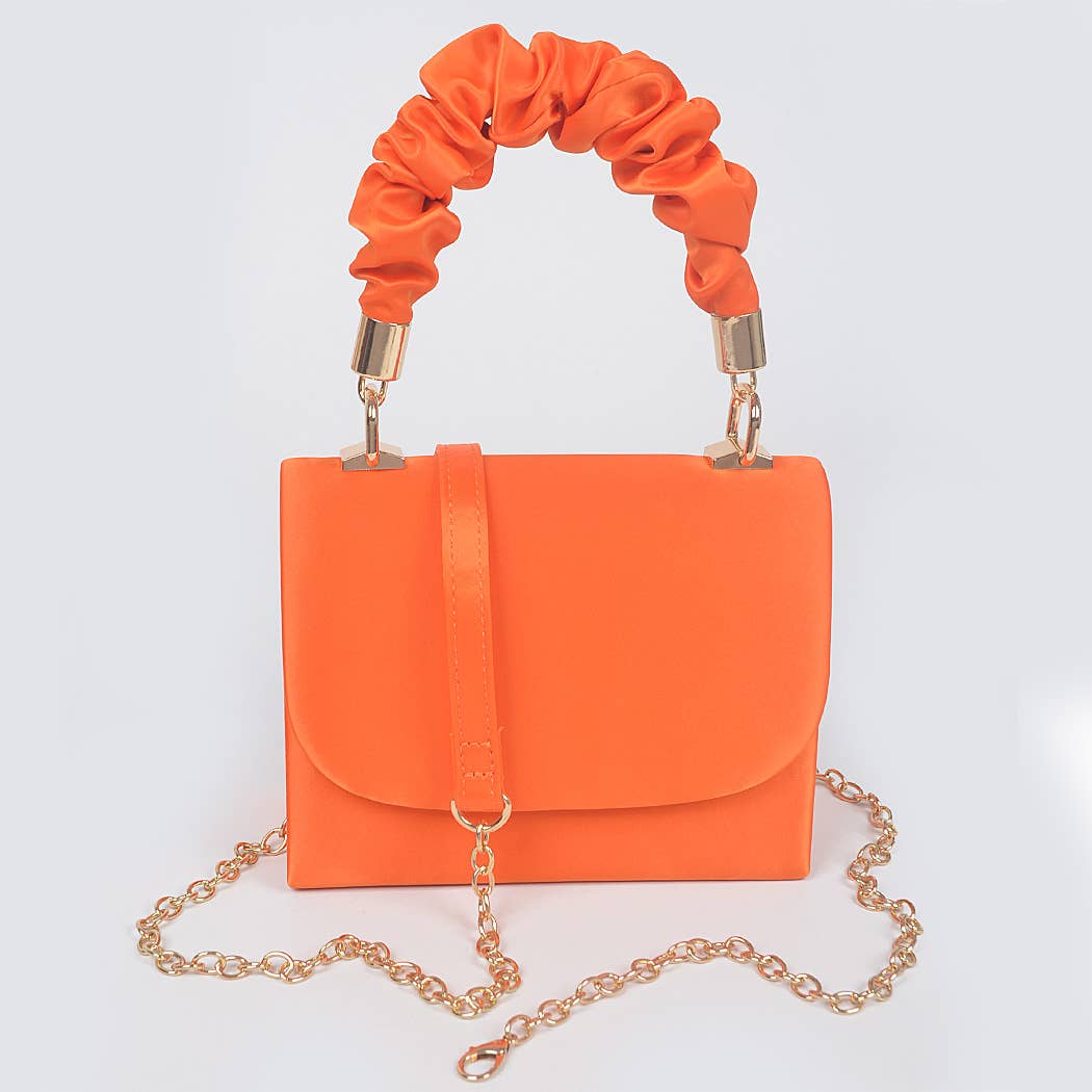 Nylon Wrinkle Handle Crossbody Bag