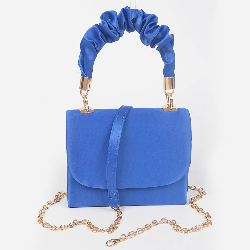 Nylon Wrinkle Handle Crossbody Bag