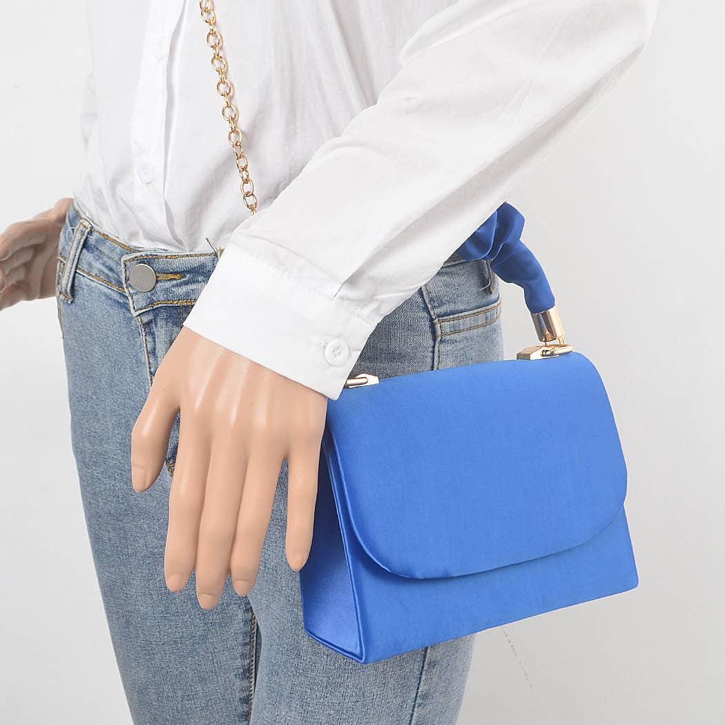 Nylon Wrinkle Handle Crossbody Bag